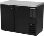 Beverage Air BB48HC-1-F-PT-B-27 Refrigerated Pass-Thru Back Bar Open Food Rated