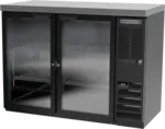 Beverage Air BB48HC-1-FG-B-27 Black 2 Glass Door Refrigerated Back Bar Storage Cabinet, 115 Volts