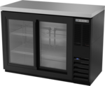 Beverage Air BB48HC-1-GS-B-27 Black 2 Glass Door Refrigerated Back Bar Storage Cabinet, 115 Volts