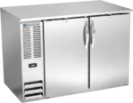 Beverage Air BB48HC-1-S Black 2 Solid Door Refrigerated Back Bar Storage Cabinet