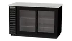 Beverage Air BB58HC-1-F-GS-B Black 2 Glass Door Refrigerated Back Bar Storage Cabinet, 115 Volts