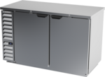 Beverage Air BB58HC-1-F-S Silver 2 Solid Door Refrigerated Back Bar Storage Cabinet, 115 Volts