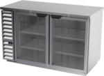 Beverage Air BB58HC-1-FG-S Silver 2 Glass Door Refrigerated Back Bar Storage Cabinet, 115 Volts