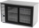 Beverage Air BB58HC-1-GS-S Black 2 Glass Door Refrigerated Back Bar Storage Cabinet, 115 Volts