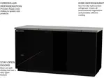 Beverage Air BB68HC-1-B Black 2 Solid Door Refrigerated Back Bar Storage Cabinet, 115 Volts
