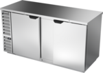 Beverage Air BB68HC-1-F-S Black 2 Solid Door Refrigerated Back Bar Storage Cabinet, 115 Volts