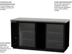 Beverage Air BB68HC-1-G-B Black 2 Glass Door Refrigerated Back Bar Storage Cabinet, 115 Volts