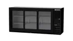 Beverage Air BB72HC-1-F-GS-S Silver 3 Glass Door Refrigerated Back Bar Storage Cabinet, 115 Volts