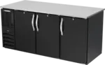 Beverage Air BB72HC-1-F-PT-B Refrigerated Open Food Rated Back Bar Pass-Thru