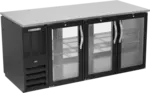 Beverage Air BB72HC-1-G-PT-B Refrigerated Back Bar Pass-Thru Storage Cabinet