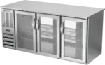 Beverage Air BB72HC-1-G-PT-S Refrigerated Back Bar Pass-Thru Storage Cabinet