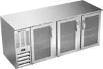Beverage Air BB78HC-1-G-S Silver 3 Glass Door Refrigerated Back Bar Storage Cabinet