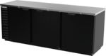 Beverage Air BB94HC-1-B Black 3 Solid Door Refrigerated Back Bar Storage Cabinet, 115 Volts