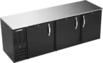 Beverage Air BB94HC-1-B Black 3 Solid Door Refrigerated Back Bar Storage Cabinet