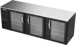 Beverage Air BB94HC-1-FG-B Black 3 Glass Door Refrigerated Back Bar Storage Cabinet