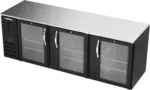 Beverage Air BB94HC-1-G-B Black 3 Glass Door Refrigerated Back Bar Storage Cabinet