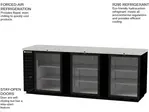 Beverage Air BB94HC-1-G-S Silver 3 Glass Door Refrigerated Back Bar Storage Cabinet, 115 Volts