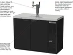 Beverage Air DD48HC-1-B 2 Taps 1/2 Barrel Draft Beer Cooler - Black, 2 Kegs Capacity, 115 Volts