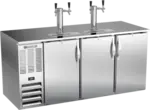 Beverage Air DD72HC-1-S 4 Taps 1/2 Barrel Draft Beer Cooler - Stainless Steel, 3 Kegs Capacity