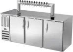 Beverage Air DD78HC-1-S-12T 4 Taps 1/2 Barrel Draft Beer Cooler - Stainless Steel, 4 Kegs Capacity