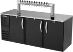 Beverage Air DD94HC-1-B-12T 12 Taps 1/2 Barrel Draft Beer Cooler - Black, 5 Kegs Capacity