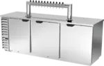 Beverage Air DD94HC-1-S-12T 12 Taps 1/2 Barrel Draft Beer Cooler - Stainless Steel, 5 Kegs Capacity, 115 Volts