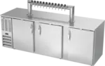 Beverage Air DD94HC-1-S-12T 12 Taps 1/2 Barrel Draft Beer Cooler - Stainless Steel, 5 Kegs Capacity
