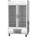 Beverage Air FB44HC-1G 47'' 44.0 cu. ft. Bottom Mounted 2 Section Glass Door Reach-In Freezer