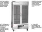Beverage Air FB44HC-1G 47'' 44.0 cu. ft. Bottom Mounted 2 Section Glass Door Reach-In Freezer