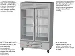 Beverage Air FB49HC-1G 52'' 46.2 cu. ft. Bottom Mounted 2 Section Glass Door Reach-In Freezer