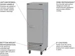 Beverage Air HBF23HC-1 27.25'' 22.5 cu. ft. Bottom Mounted 1 Section Solid Door Reach-In Freezer