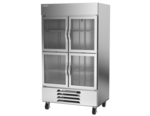 Beverage Air HBF44HC-1-HG 47'' 44.0 cu. ft. Bottom Mounted 2 Section Glass Door Reach-In Freezer