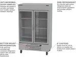 Beverage Air HBF49HC-1-G 52'' 46.2 cu. ft. Bottom Mounted 2 Section Glass Door Reach-In Freezer