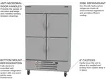 Beverage Air HBF49HC-1-HS 52'' 46.2 cu. ft. Bottom Mounted 2 Section Solid Door Reach-In Freezer