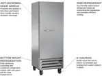 Beverage Air HBR12HC-1 24'' 12.06 cu. ft. Bottom Mounted 1 Section Solid Door Reach-In Refrigerator