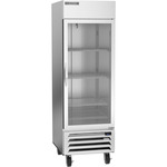 Beverage Air HBR23HC-1-G 27.25'' 23.1 cu. ft. Bottom Mounted 1 Section Glass Door Reach-In Refrigerator