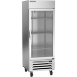 Beverage Air HBR27HC-1-G 30'' 25.88 cu. ft. Bottom Mounted 1 Section Glass Door Reach-In Refrigerator