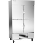 Beverage Air HBR44HC-1-HS 47'' 40.2 cu. ft. Bottom Mounted 2 Section Solid Half Door Reach-In Refrigerator