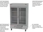 Beverage Air HBR49HC-1-G 52'' 46.13 cu. ft. Bottom Mounted 2 Section Glass Door Reach-In Refrigerator