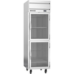 Beverage Air HF1HC-1HG 26'' 21.06 cu. ft. Top Mounted 1 Section Glass Half Door Reach-In Freezer