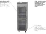 Beverage Air HF1HC-1HG 26'' 21.06 cu. ft. Top Mounted 1 Section Glass Half Door Reach-In Freezer