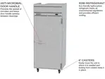 Beverage Air HF1WHC-1S 35.00'' 30.76 cu. ft. Top Mounted 1 Section Solid Door Reach-In Freezer