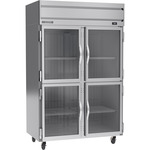 Beverage Air HF2HC-1HG 52.00'' 46.29 cu. ft. Top Mounted 2 Section Glass Door Reach-In Freezer