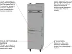 Beverage Air HR1HC-1HS 26'' 21.17 cu. ft. Top Mounted 1 Section Solid Half Door Reach-In Refrigerator