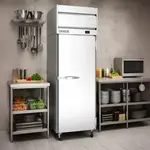 Beverage Air HR1HC-1S 26'' 17.02 cu. ft. Top Mounted 1 Section Solid Door Reach-In Refrigerator