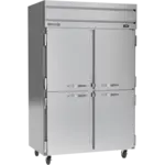 Beverage Air HR2HC-1HS 52.00'' 45.2 cu. ft. Top Mounted 2 Section Solid Half Door Reach-In Refrigerator