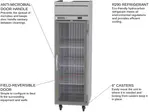 Beverage Air HRP1HC-1G 26'' 22.28 cu. ft. Top Mounted 1 Section Glass Door Reach-In Refrigerator