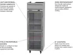 Beverage Air HRP1HC-1HG 26'' 22.28 cu. ft. Top Mounted 1 Section Glass Half Door Reach-In Refrigerator