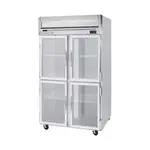 Beverage Air HRP2HC-1HG 52.00'' 46.88 cu. ft. Top Mounted 2 Section Glass Half Door Reach-In Refrigerator