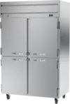 Beverage Air HRP2HC-1HS 52.00'' 45.2 cu. ft. Top Mounted 2 Section Solid Half Door Reach-In Refrigerator